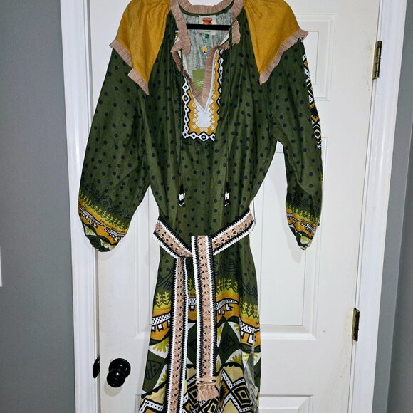 Farm Rio Green Creaton Dress NWT - Picture 3 of 3